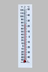 Industrial glass thermometer IND-4 — rugged, mercury-free, made in USA