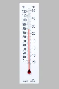 Industrial glass thermometer IND-3 — rugged, mercury-free, made in USA