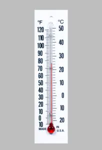 Industrial glass thermometer IND-2 — rugged, mercury-free, made in USA