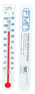 Poultry glass thermometer PLT-2 — mercury-free, made in USA