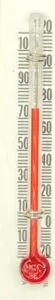 Custom glass thermometer OAK-2 — Echo Therm one-of-a-kind build