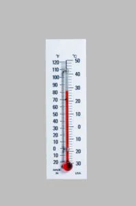 Custom glass thermometer OAK-5 — Echo Therm one-of-a-kind build