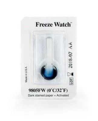 Freeze Watch 9805FW freeze indicator, made in the USA by Echo Therm