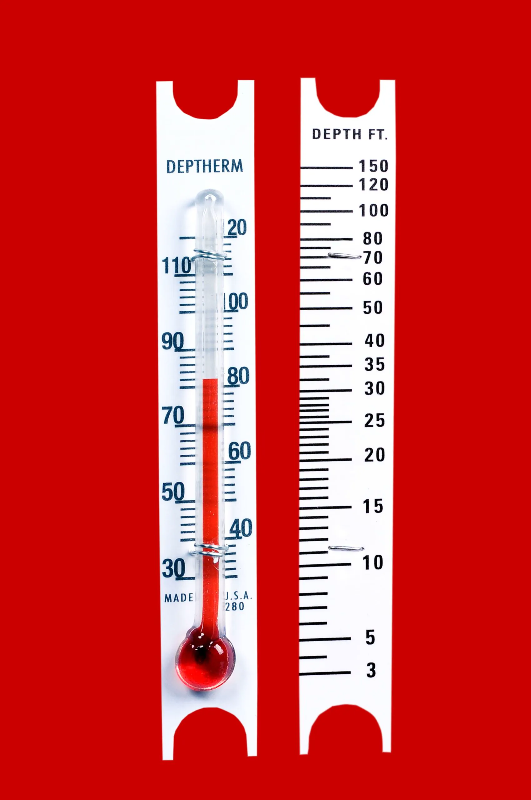 Custom glass thermometer OAK-1 — Echo Therm one-of-a-kind build